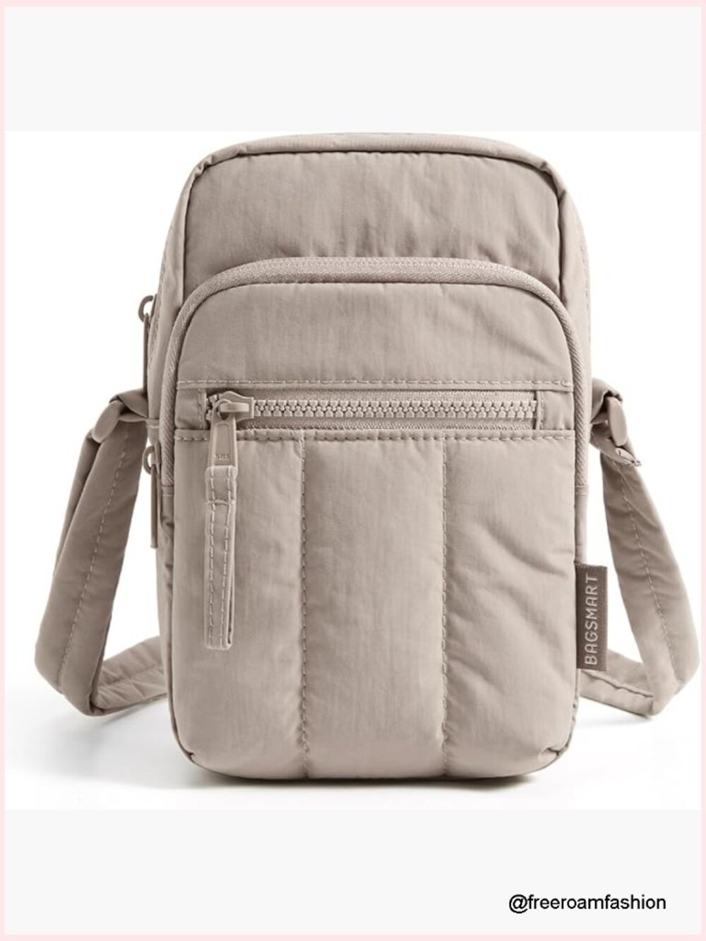 Mini Puffer Crossbody Bag with RFID Blocking, Adjustable Strap